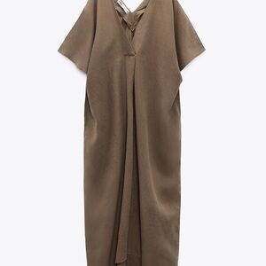 Elegant Brown Women's Dress